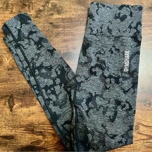 Gymshark Gray Camo Leggings